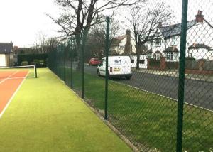 China Easily Assembled 8ft PVC Coated Diamond Chain Link Fence wholesale
