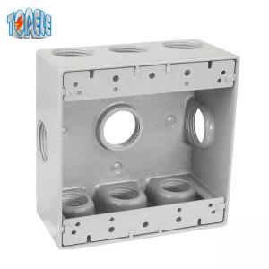 China Two Gang Aluminum 4x4 Waterproof Electrical Outlet Box on sale