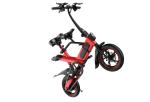 Green Lightweight Electric Bike , Electric Fold Up Bicycle High Performance