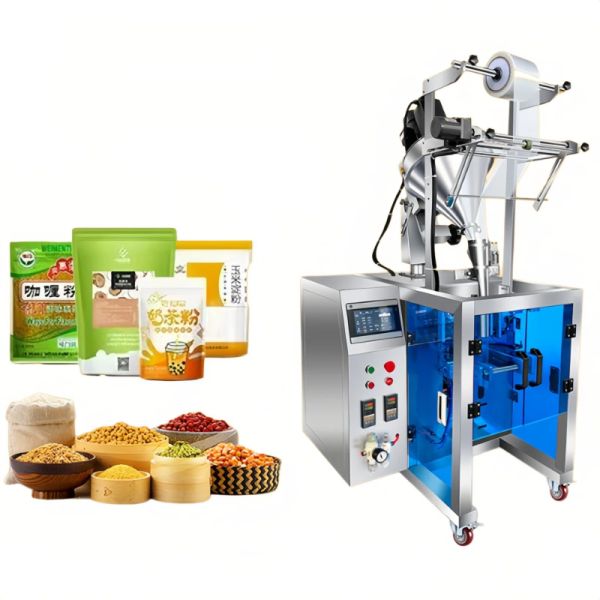 PLC Small Sachet Powder Packing Machine 800W Powder Sachet Packing Machine Compact