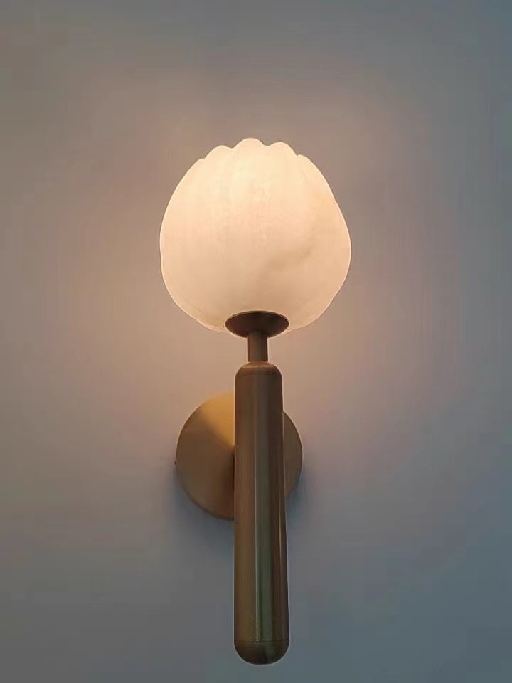 Northern Marble wall lamp corridor living room bedroom study background decorative wall lamp