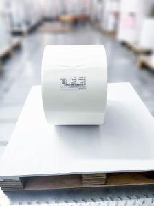 China Transparent BOPP Blank Roll Label Materials Sticker Paper 30u Face Thickness wholesale