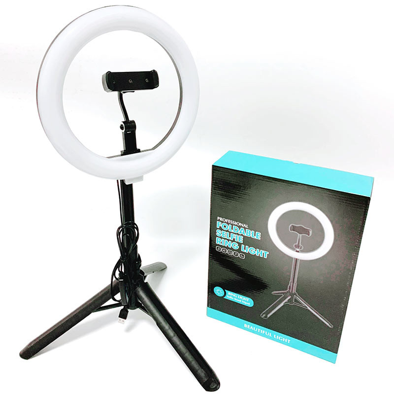 120PCS 3500K Foldable Ring Light , Selfie Led Ring Light With Tripod Stand