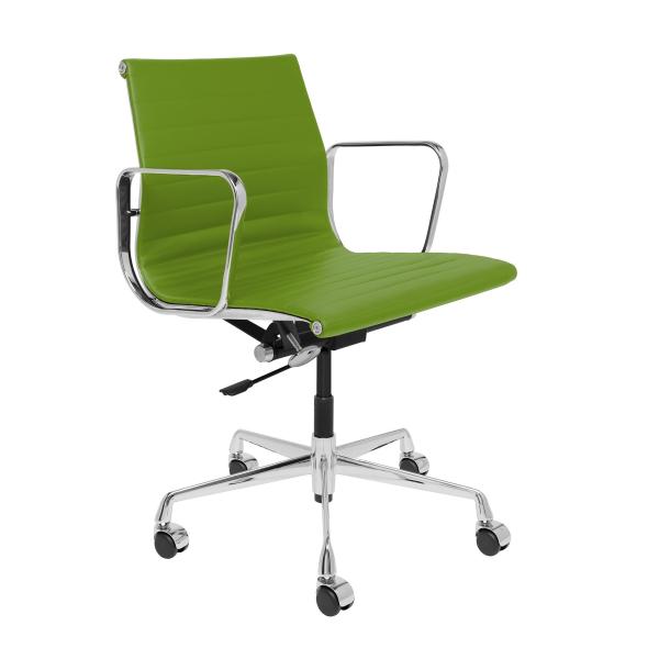 Comfortable Green Leather Executive Chair , Ergonomic Principles Eco Friendly