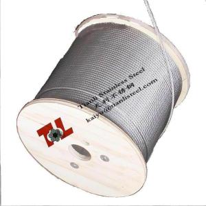 China Stainless Steel Wire Rope 304 A2 1.4301 7x7 2mm with BS EN 12385-4 Standard wholesale