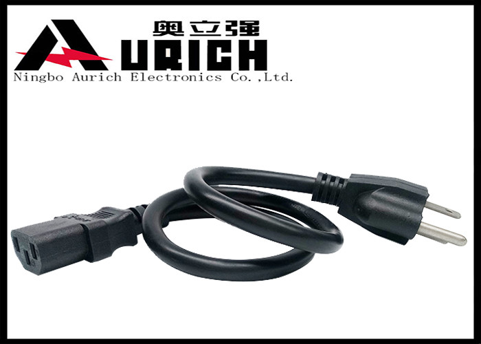 10 Feet Universal C13 UL Power Cord for Monitor / PC / Desktop / Printer / Scanner