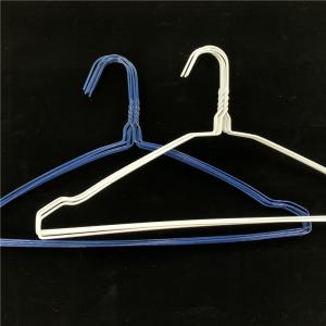 China Modern 14.5 Gauge Clothes Wire Hanger For Heavy Clothing  500pcs Per Box on sale
