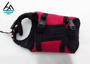 China 5mm Custom Neoprene Dog Vest With Handle , Neoprene Dog Life Jacket Pure Color wholesale