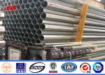 High Voltage Hot Dip Metal Light Pole For Electrical Transmission , 90 Feet