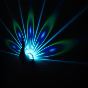 China Novelty gifts product Peacock projection lamp, funny and attractive attractive peacock night lamp projector wholesale