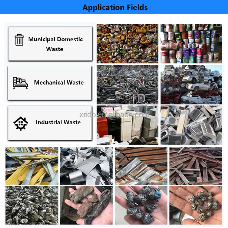 1TPH-2TPH Scrap Crusher Machine Iron Steel Crushing Machine Recycle Metal