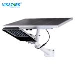 Remote Control IP65 Solar Street Light 100w 200w Die Casting Alu Glass Materials
