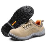Yellow Lightweight Comfortable Safety Shoes / Comfortable Work Shoes Men with PU