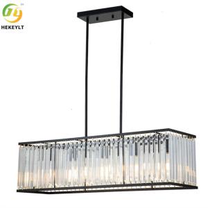 China Clear Dimmable Crystal Pendant Light Luxury K9 Crystal Metal wholesale