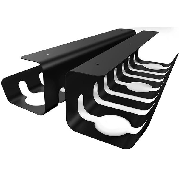 Effortless Cable Organization No Drill Tray for Organizing Cables and Power Strips