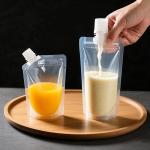 Airtight & Leak-Proof Stand-Up Liquid Pouches With Easy-Pour Spout For Beverages