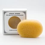 White Kaolin Clay Dehumidification Facial Konjac Sponge 8.5*5.5*2.5cm