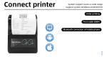 384 Dots/line Max. Resolution Small Thermal Printer for Clothes Portable 58mm