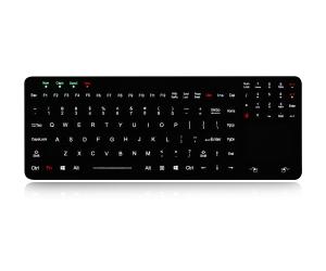 China 110 Keys IP65 Dynamic Waterproof Sealed Silicone Industrial Keyboard With Touchpad And FN Keys wholesale
