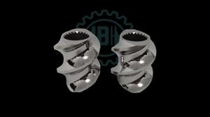 China 6542 Material Rectangle Spline Extruder Screw Elements For Plastic Machine wholesale
