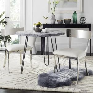 China Factory price silver stackable dining chair stainless steel frame square back armless chair wholesale