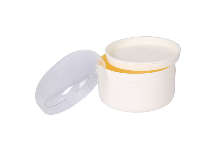 Capacity 120 G Talcum Powder White Cream Jar With Sifter