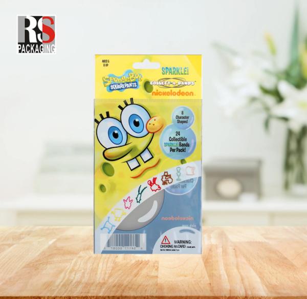 Customize Mini Header Plastic Bags With Self Adhesive Seal Jewelry Earrings