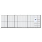Laundry lockers for clothes washing store and pick up