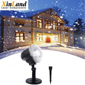 China ABS Snowflake Indoor Outdoor Holiday Lights Remote Control White Snow Night Light wholesale