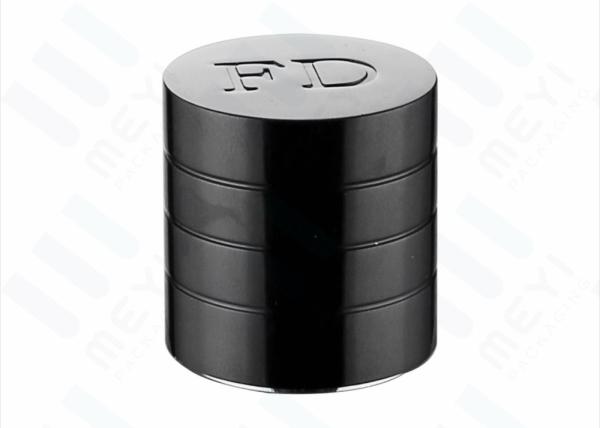 Shiny Black Magnetic Perfume Bottle Caps Customized Logo For Small Perfume