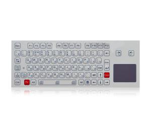 China 81 Keys Ruggedized Touchpad Membrane Keyboard With Gold On Gold Switch wholesale