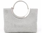 Party Elegance Gold Mesh Evening Bag , Vintage Mesh Purse For Ladies