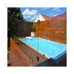 12MM Laminated Glass Railing Curved Swimming Pool Glass Fence