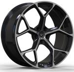 10x19ET20/11.5x19ET30/5-120/72.56 Forged Wheels Gloss Black Machined Face For
