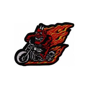 China Environmental Polyester Embroidered Biker Patches For T-Shirt Decoration wholesale