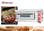 Commercial Pizza Oven 20~500°C one Deck Durable Stainless Steel Gas Bakery Ovens