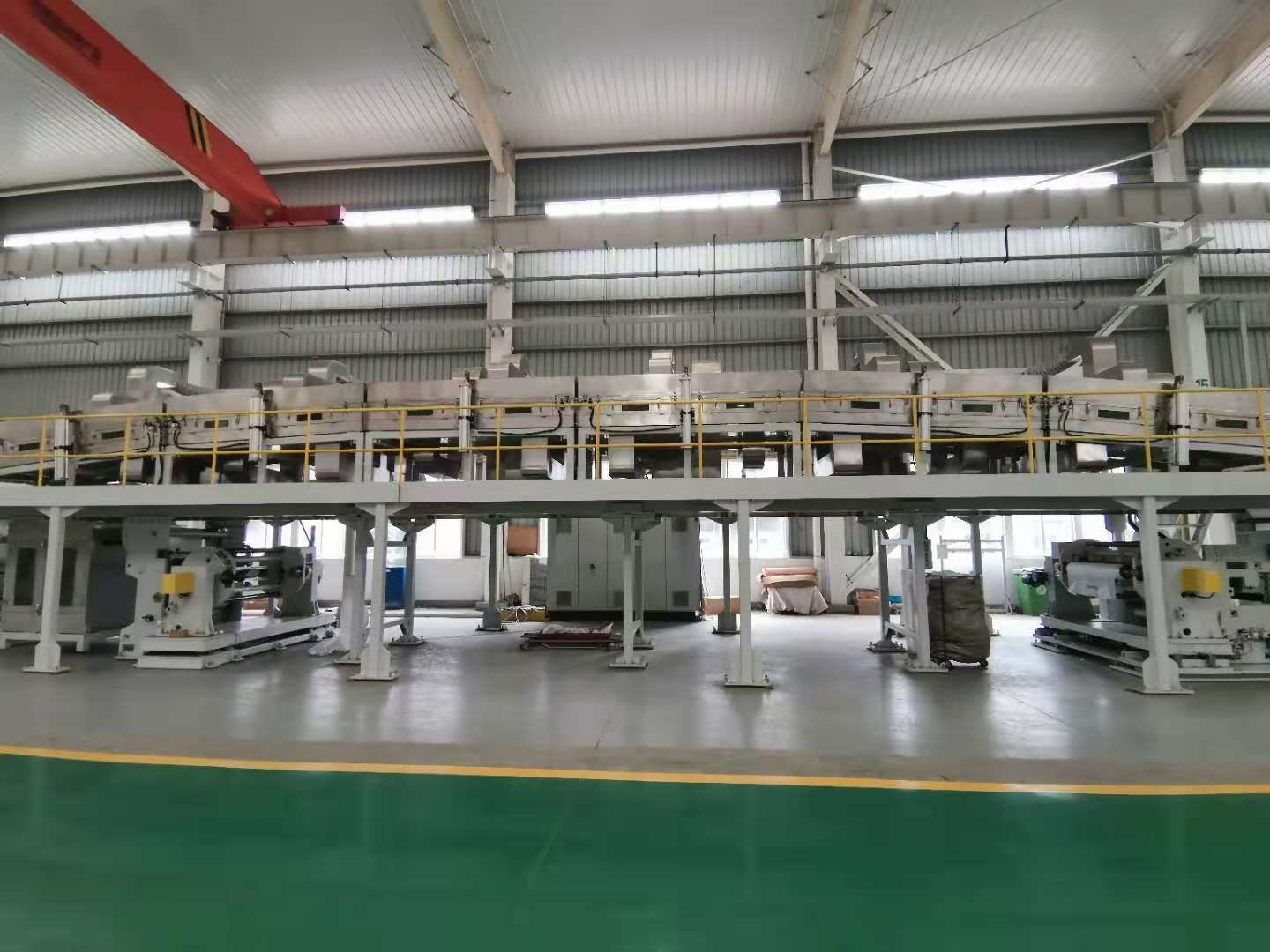 RAL7035 Aluminum Foil 1400mm Web Coating Machinery , Roll To Roll Coating Machine