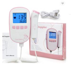 China Fetal Doppler Baby Heartbeat fetal Detector Portable Ultrasound Heart Rate fetal Monitor wholesale