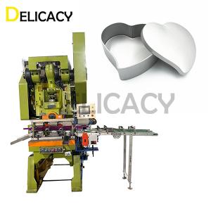 China Heart Shape Valentine Gift Tin Box Making Machine Jewelry Tin Can Production Equipment wholesale