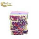 Colorful Scented Natural Body Soap Bar With Box Packaging Eco Friendly