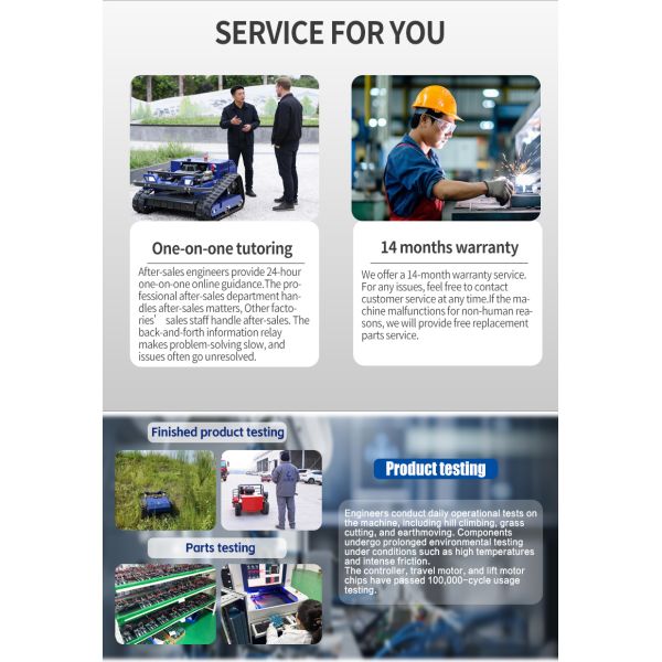 US Spot Remote Control Brush Lawn Mower, Terrain Adaptive Crawler Movement, Wear-resistant Blades, Professional Equipment