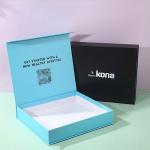 Solid Color Magnetic Packaging Box Matt Laminated Foldable Rigid Cardboard Gift