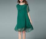2017 summer women clothing chiffon women plus size dresses