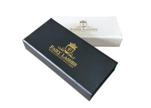 China Small Size Eyelash Packaging Magnetic Closure Gift Box Various Design With Plastic Tray wholesale