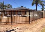 Commercial Zinc Steel Fence , Ornamental Galvanized Steel Tube Fence Panels