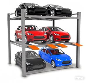 China Double Wide 3 Level Parking System/Triple Stacker Car Parking Lift/Tri Level Parking Lift/6 Cars Hydraulic wholesale
