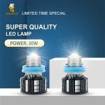 9-36V 30W H3 H7 9005 9006 Universal LED Fog Lamp Bulb White Blue