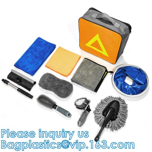 Car Clean Accesories Car Washing Cleaning Set 7 In 1 Portable Car Wash Kit,