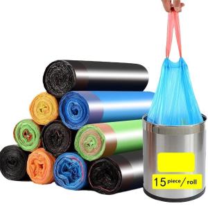 China OK Compost Certificate Thickened Drawstring Garbage Bag for Household Kitchen Waste wholesale