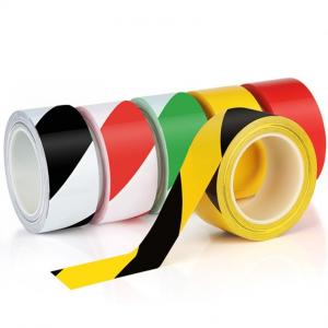 China Adhesive Safety Striped Floor Marking Tape Roll BOPP Biaxially Oriented Polypropylene wholesale